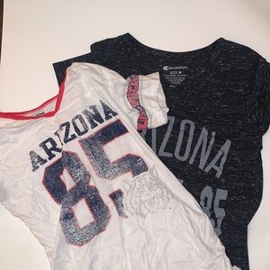 TWO university of arizona t-shirts
